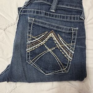 Ariat Dark Blue Women's Jeans with Embroidered Pocket